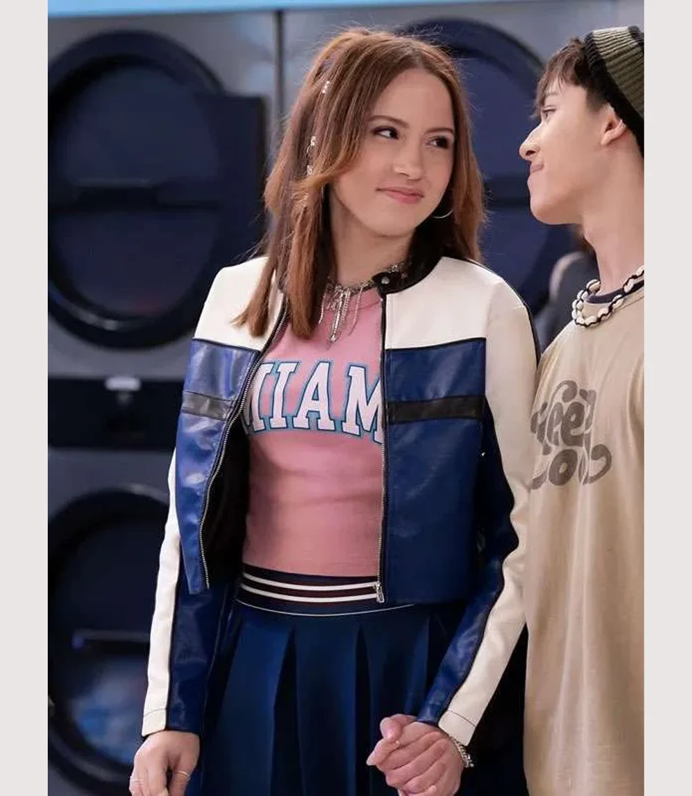 Electric Bloom 2025 Jade Castillo Carmen B. Sanchez Moto Cropped Leather Jacket