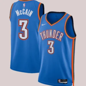 Oklahoma City Thunder Jared McCain Nike Unisex Swingman Jersey Blue