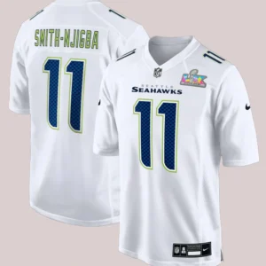 Jaxon Smith-Njigba Nike White Super Bowl LX Patch Tundra Fashion Game Jersey