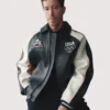 Shop Kith x AVIREX Olympic Team USA Leather Bomber Jacket For Unisex