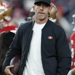 NFL Team San Francisco 49ers Kyle Shanahan Nike Black Bomber Jacket