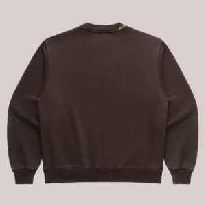 Shop Los Angeles Lakers x Madhappy Fleece Crewneck Brown Sweatshirt