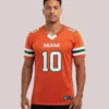Shop Malachi Toney Miami Football Orange Jersey