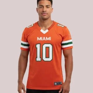 Shop Malachi Toney Miami Football Orange Jersey