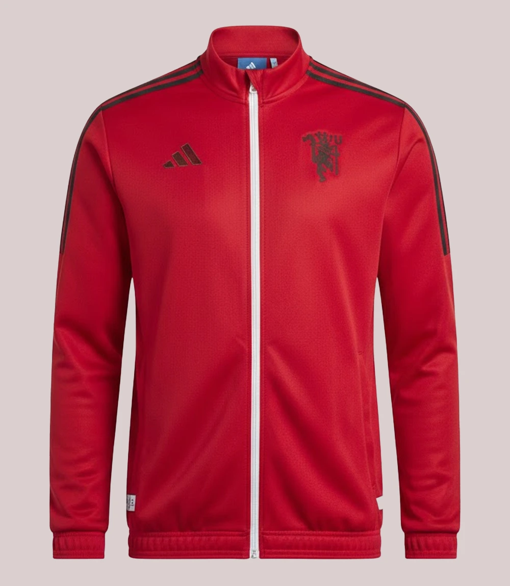 2026 Team Manchester United x Adidas Zip-up Red Track Jacket