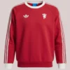 adidas x Manchester United Originals 3-Stripes Red Sweatshirt