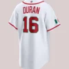 Buy Mexico Baseball Nike 2026 Jarren Duran World Baseball Classic Home Stadium White Jersey