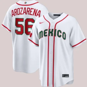 Mexico Baseball Randy Arozarena World Baseball Stadium Jersey White