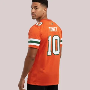 Malachi Toney Miami Football Orange Jersey