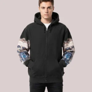Supreme Michael Jackson Dangerous Zip Up Hooded Hoodie Black