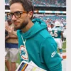 NFL Team Nike Miami Dolphins Mike McDaniel Sideline Pullover Hoodie