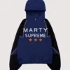 Unisex NAHMIAS x Marty Supreme A24 Classic Warm Up Hooded Jacket Navy