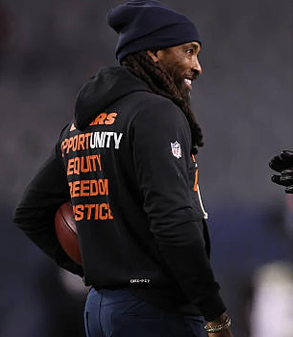 NFL 2025 Team Chicago Bears Inspire Change Nike Pullover Black Hoodie