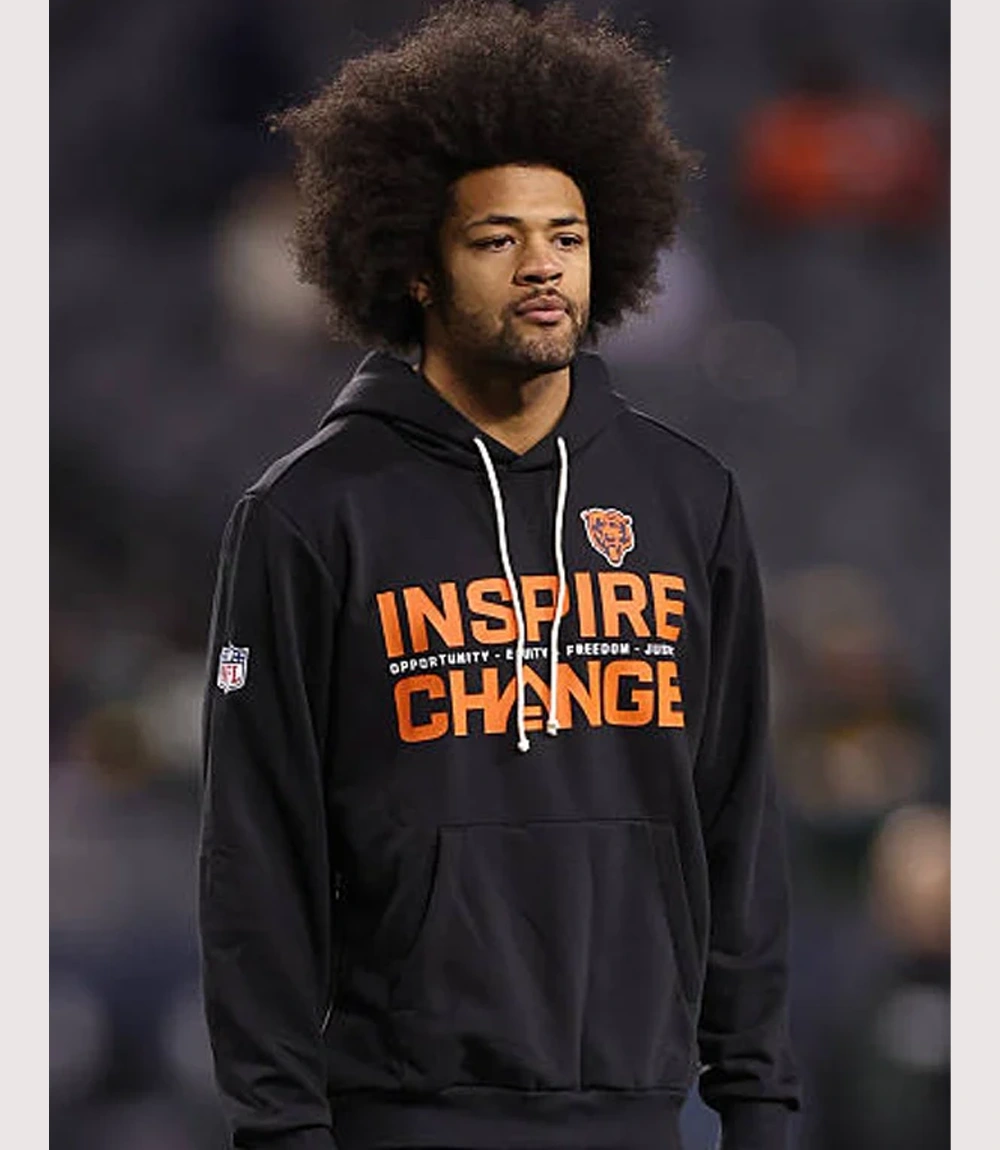 NFL Chicago Bears Nike Inspire Change Black Hoodie