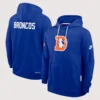 NFL Team Nike Sean Payton Denver Broncos Blue Sideline Pullover Hoodie