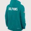 NFL Team Nike Miami Dolphins Mike McDaniel Sideline Pullover Hoodie Blue