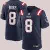 New England Patriots Stefon Diggs Nike Jersey Navy