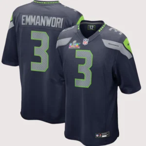 Nike Super Bowl LX Nick Emmanwori Seattle Seahawks Patch Jersey