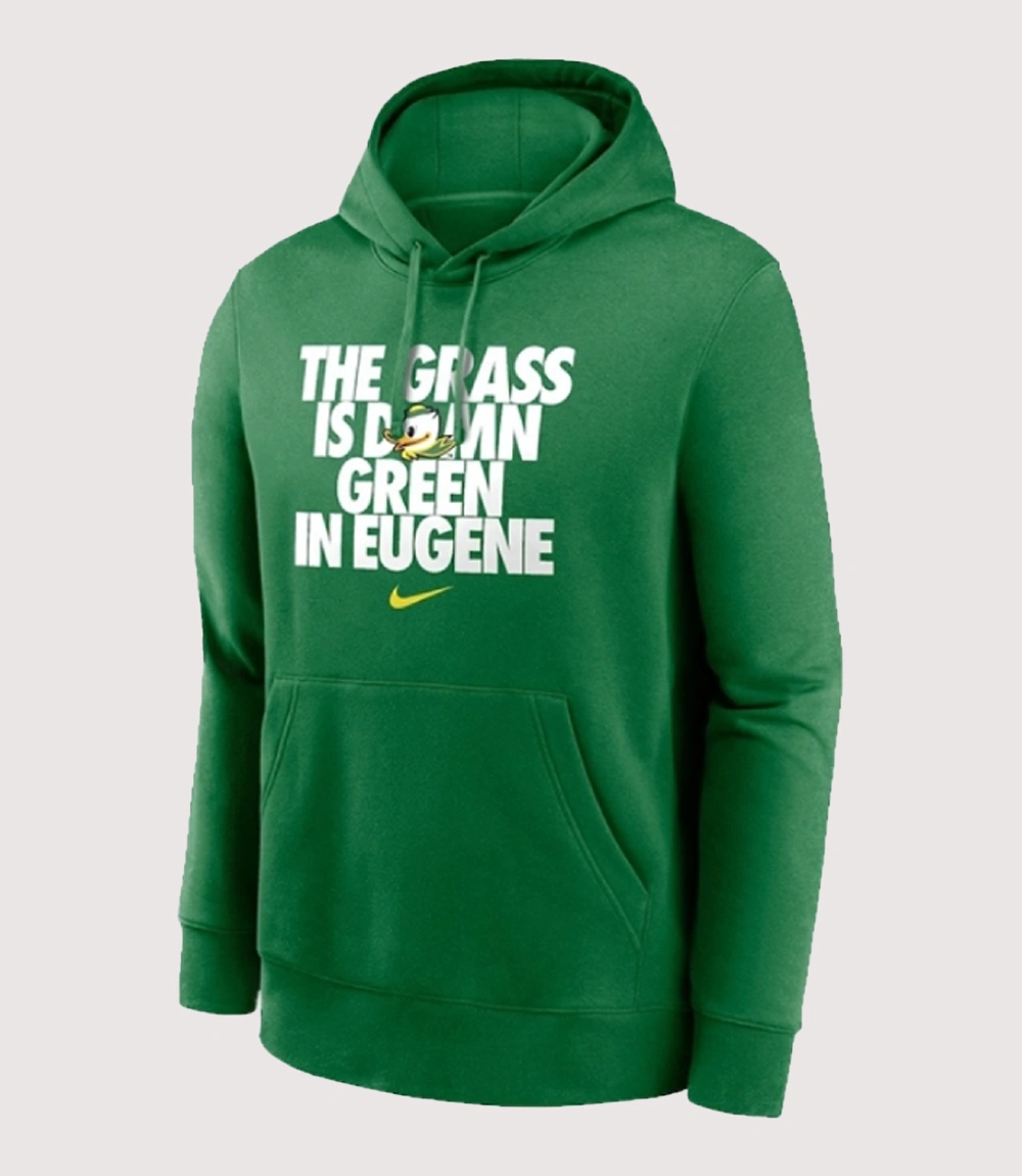 Shop Nike Oregon Ducks Grass Is Green Club Pullover Fleece Hoodie For Unisex