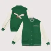 Mitchell & Ness Philadelphia Eagles Kelly Green Full-Snap Wool Varsity Jacket