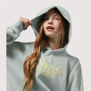 Salish Matter Sincerely Yours The Holiday Star Pullover Grey Fleece Hoodie