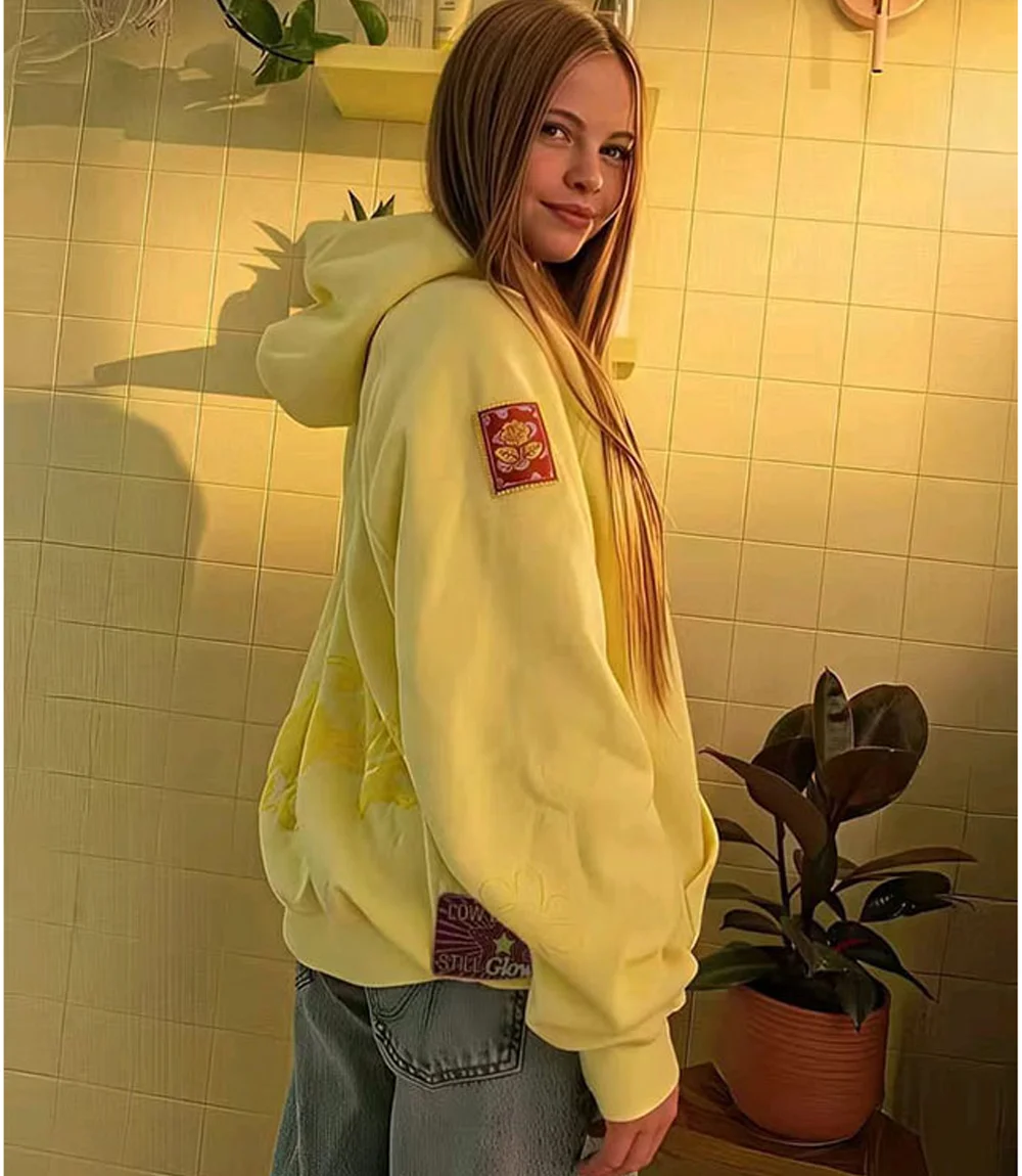 Salish Matter Sincerely yours Oversized Hoodie Yellow