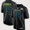 Seattle Seahawks Nike Super Bowl LX Sam Darnold Patch Jersey Black