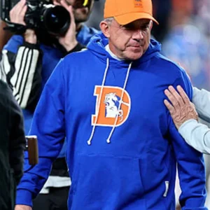Sean Payton Denver Broncos Sideline Hoodie Blue