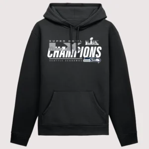 Shop Seattle Seahawks Fanatics Black Super Bowl LX Champions Iconic Victory Hoodie