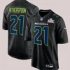 Devon Witherspoon Black Super Bowl LX Patch Carbon Seattle Seahawks Nike Fashion Game Jersey