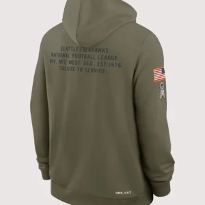 2026 Seattle Seahawks Nike Salute to Service Pullover Hoodie