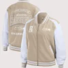 Seattle Seahawks WEAR by Erin Andrews Tan Super Bowl LX Champions Tonal Bomber Jacket