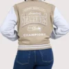 Super Bowl LX Champions Tonal Seattle Seahawks Tan Bomber Jacket