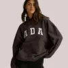 ADA Oversized Brown Hoodie
