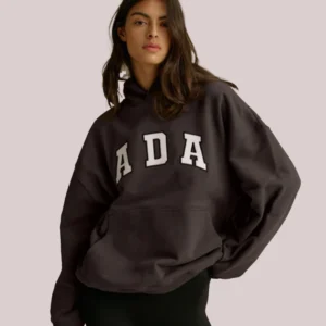 ADA Oversized Brown Hoodie