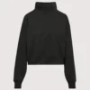 Aritzia Mock Neck Black Sweatshirt