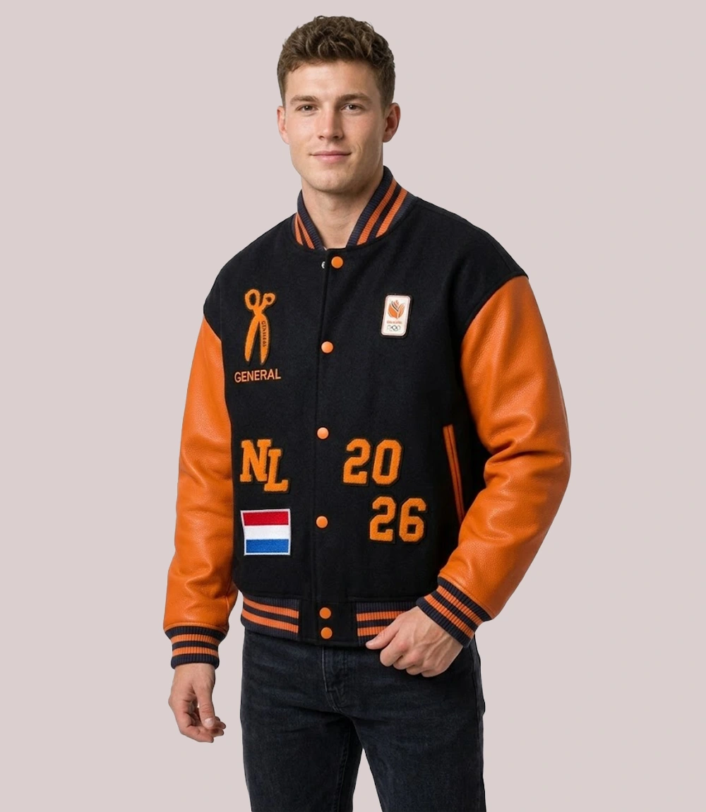 Olympics Netherlands Denham Team Wool Varsity Jacket