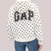Polka Dot Gap White Hoodie