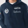 Seattle Seahawks Starter College Navy Two-Time Super Bowl Champions Classic Pullover Fleece Hoodie For Sale