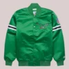 Buy Starter x Homage Eagles Green Satin Heavyweight Varsity Jacket