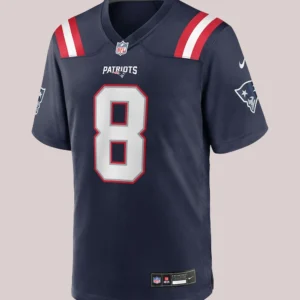 New England Patriots Stefon Diggs Nike Navy Game Jersey