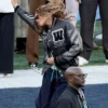 Ivy Carter Super Bowl LX Leather Varsity Jacket
