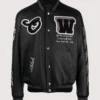Super Bowl LX Blue Ivy Carter Off-White Black Leather Bomber Jacket