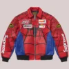 Supreme Spider Man Collection Zip-up Vanson Leather Jacket