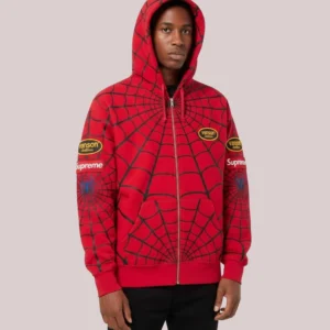 Supreme Spider Man Red Hoodie For Sale