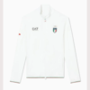 Unisex EA7 Emporio Armani Team Italy Powerstretch Zip-up White Jacket
