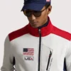 Shop Team USA Polo Ralph Lauren Zip-up White Track Jacket