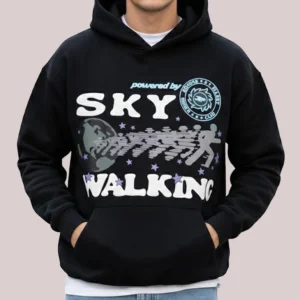 Broken Planet Sky Walking Midnight Black Pullover Hoodie