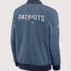 Nike New England Patriots Rivalries Collection Sideline Blue Bomber Jacket