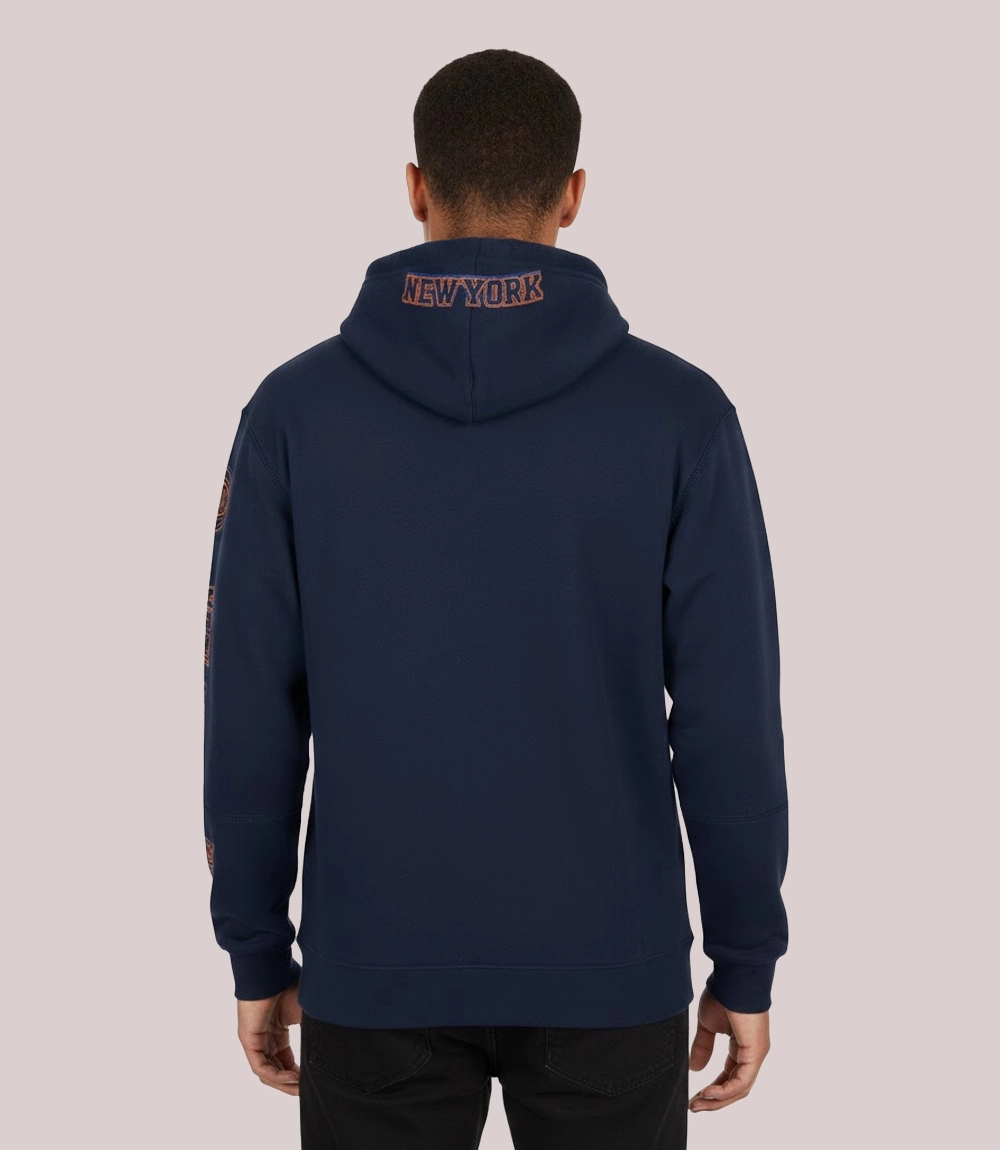 New York Knicks Stadium Essentials Navy Elementized Hoodie